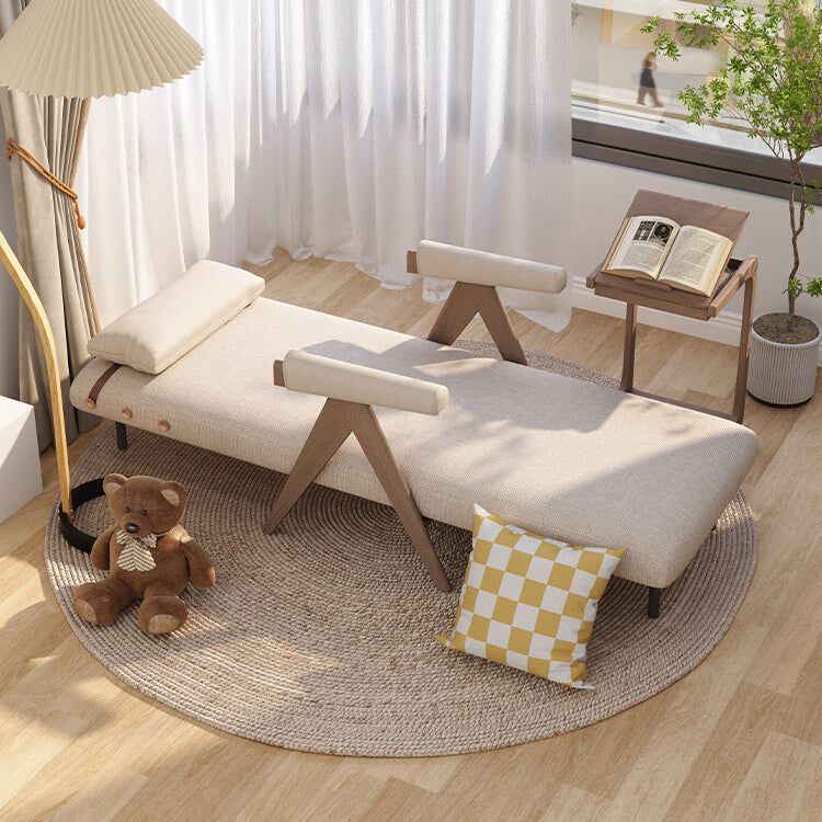 Almohada de sofá de madera sólida de país francés incluye cama de sofá incluida