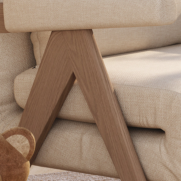 Almohada de sofá de madera sólida de país francés incluye cama de sofá incluida