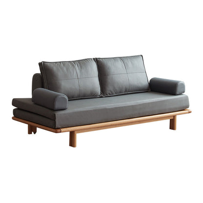 クイーンサイズのスリーパーソファ布張り布団ソファベッドフェイクレザーソファベッド