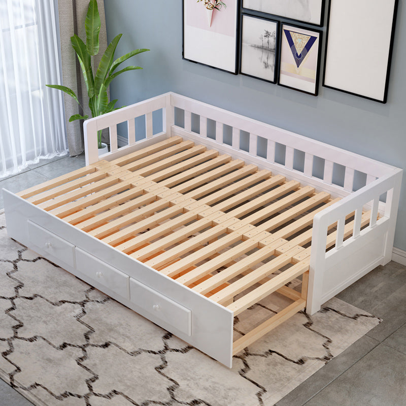 Divano materasso staccabile scandinavo divano letto in legno massiccio