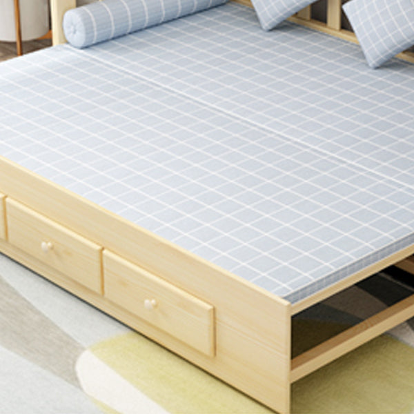 Divano materasso staccabile scandinavo divano letto in legno massiccio