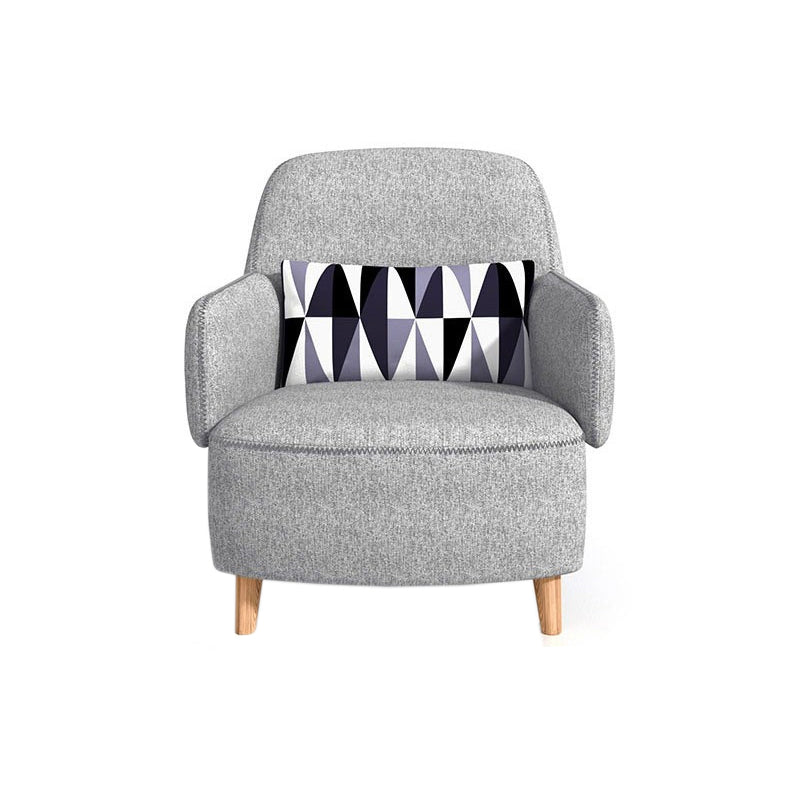 No Distressing Solid Color Scratch Resistant Leather Sofa for Living Room 30"L x 37"W x 35"H Grey Clearhalo 'furn' 'furn_sofas' 'Furniture' 'Living Room Furniture' 'Sofa' 'sofas' 7715399