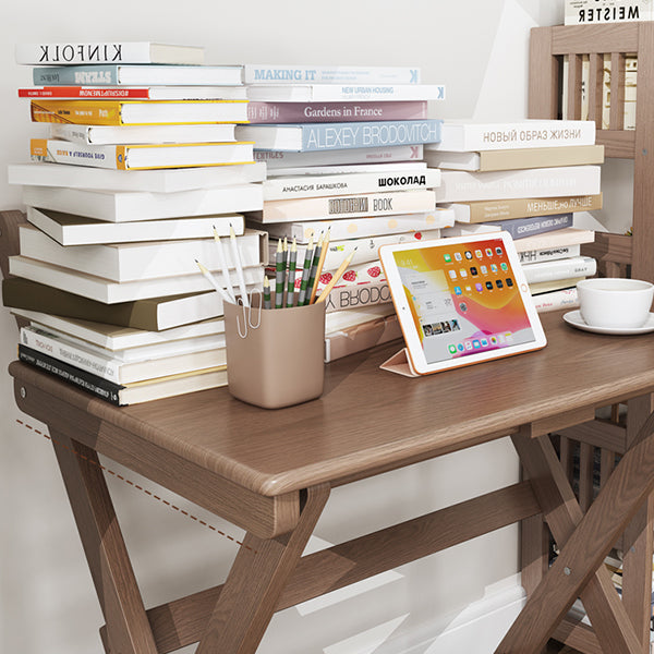 1/2ピースのダイニングルームの椅子とテーブルセットは、無地の木材、無垢材