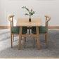 Square Dining Table Modern Plastic Tabletop with Metal Trestle Base Clearhalo 'Dining Tables & Seating' 'Dining Tables' 'dining_table' 'furn' 'furn_dining_table' 'Furniture' 'Kitchen & Dining Furniture' 7717335