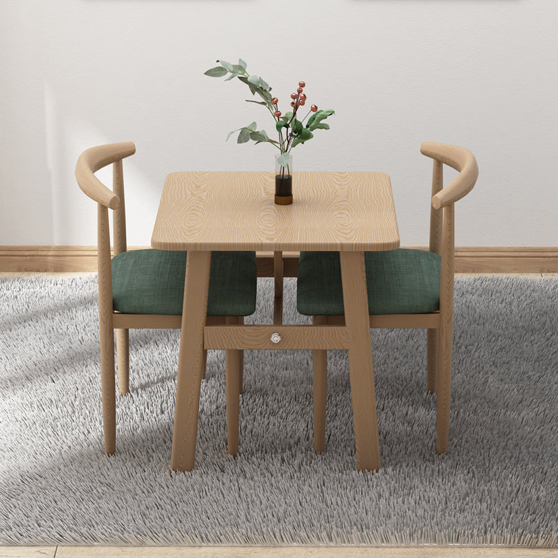 Square Dining Table Modern Plastic Tabletop with Metal Trestle Base Clearhalo 'Dining Tables & Seating' 'Dining Tables' 'dining_table' 'furn' 'furn_dining_table' 'Furniture' 'Kitchen & Dining Furniture' 7717335
