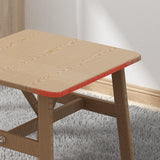 Square Dining Table Modern Plastic Tabletop with Metal Trestle Base Clearhalo 'Dining Tables & Seating' 'Dining Tables' 'dining_table' 'furn' 'furn_dining_table' 'Furniture' 'Kitchen & Dining Furniture' 7717341