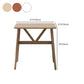 Square Dining Table Modern Plastic Tabletop with Metal Trestle Base Clearhalo 'Dining Tables & Seating' 'Dining Tables' 'dining_table' 'furn' 'furn_dining_table' 'Furniture' 'Kitchen & Dining Furniture' 7717346