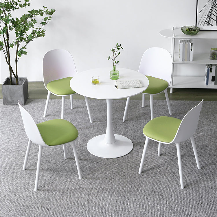 Tavolo da pranzo in legno rotondo minimalista con stile tulipano per 4 persone