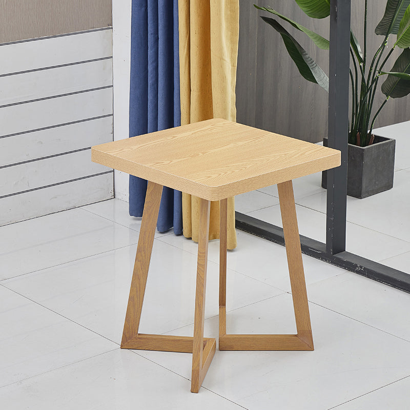 Moderner Holz -Esstisch mit Metallbeinen für Wohnzimmer