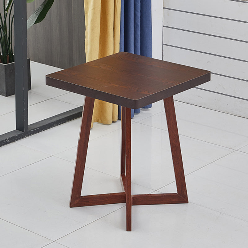 Moderner Holz -Esstisch mit Metallbeinen für Wohnzimmer