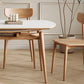 Modern White Stone Top Dining Table Extendable for Small Spaces Clearhalo 'Dining Tables & Seating' 'Dining Tables' 'dining_table' 'furn' 'furn_dining_table' 'Furniture' 'Kitchen & Dining Furniture' 7717556