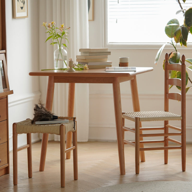 1/3ピースモダンなスタイルのダイニングルームの椅子とテーブルセットは無地の木材