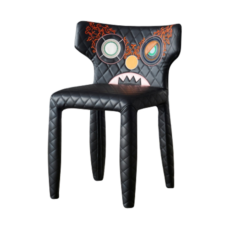 Hedendaagse stijl wingback gestoffeerde eetkamerstoel voor eetkamer