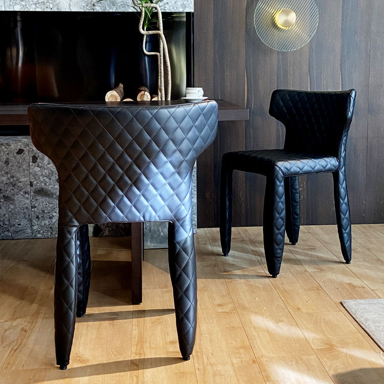 Hedendaagse stijl wingback gestoffeerde eetkamerstoel voor eetkamer