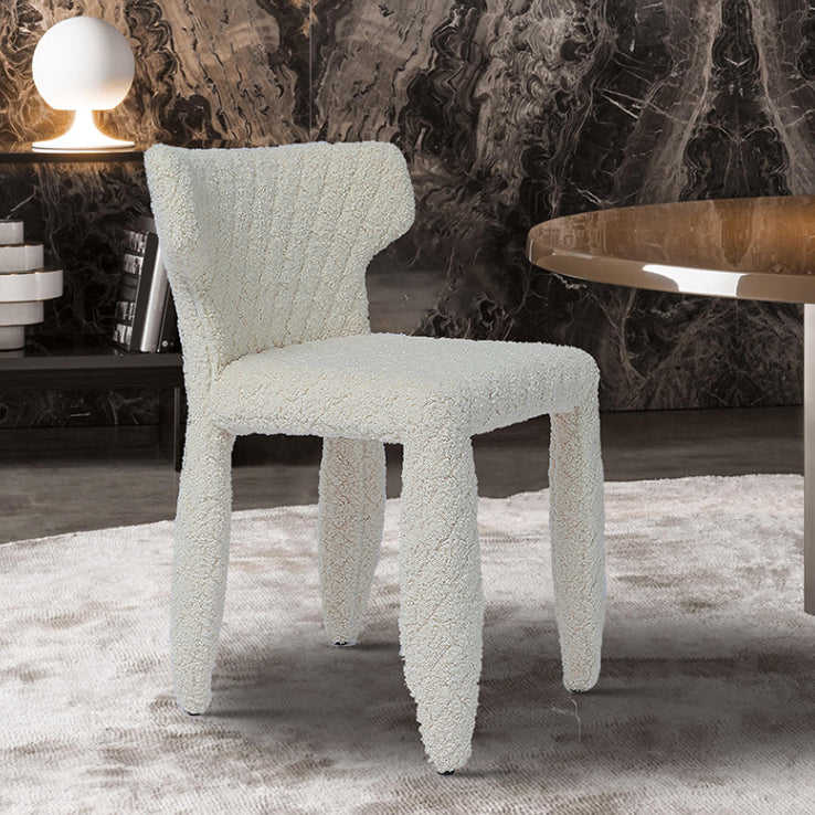 Hedendaagse stijl wingback gestoffeerde eetkamerstoel voor eetkamer