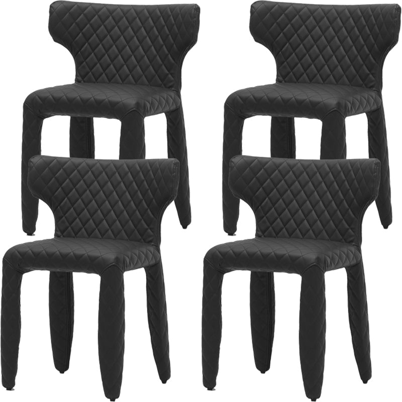 Hedendaagse stijl wingback gestoffeerde eetkamerstoel voor eetkamer