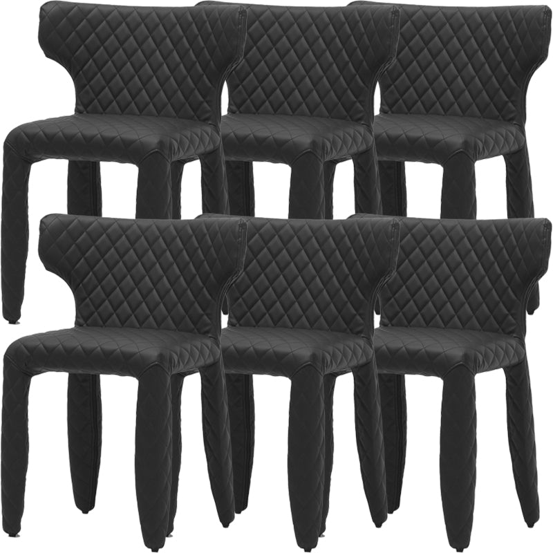 Hedendaagse stijl wingback gestoffeerde eetkamerstoel voor eetkamer