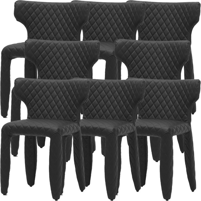 Hedendaagse stijl wingback gestoffeerde eetkamerstoel voor eetkamer