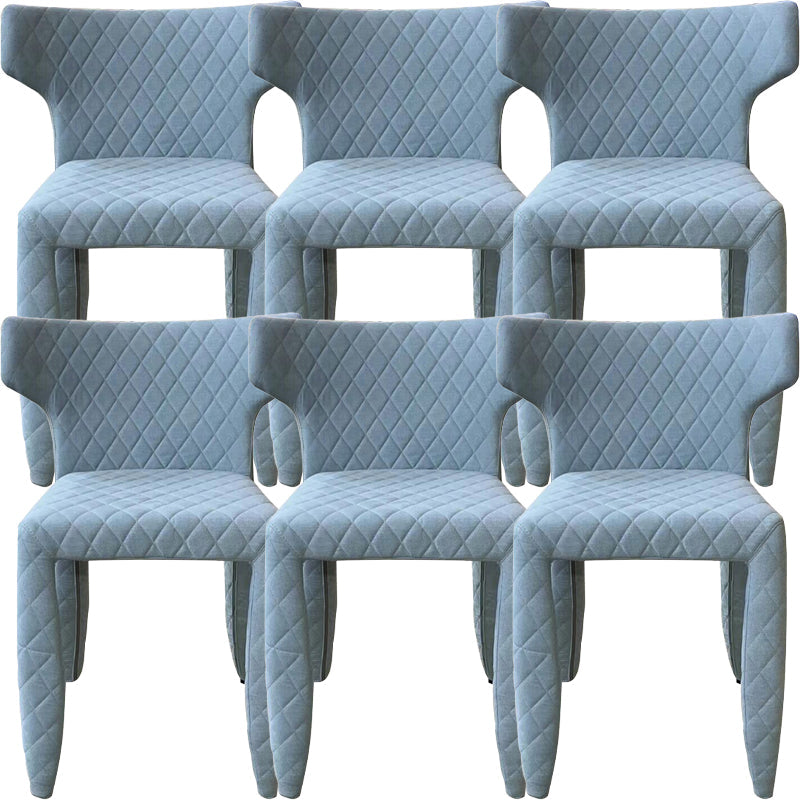 Hedendaagse stijl wingback gestoffeerde eetkamerstoel voor eetkamer