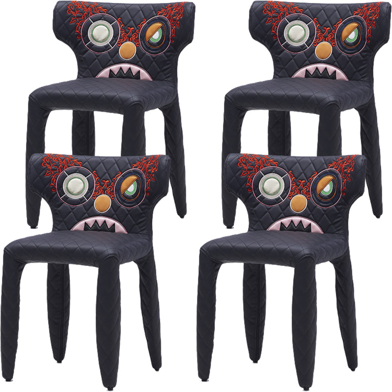 Hedendaagse stijl wingback gestoffeerde eetkamerstoel voor eetkamer