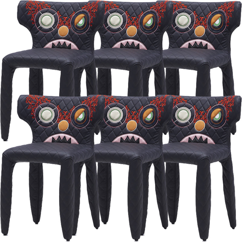 Hedendaagse stijl wingback gestoffeerde eetkamerstoel voor eetkamer