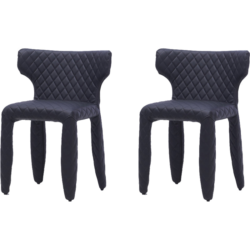 Hedendaagse stijl wingback gestoffeerde eetkamerstoel voor eetkamer