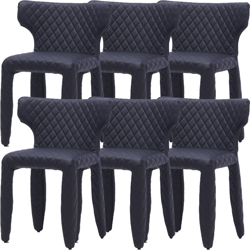 Hedendaagse stijl wingback gestoffeerde eetkamerstoel voor eetkamer