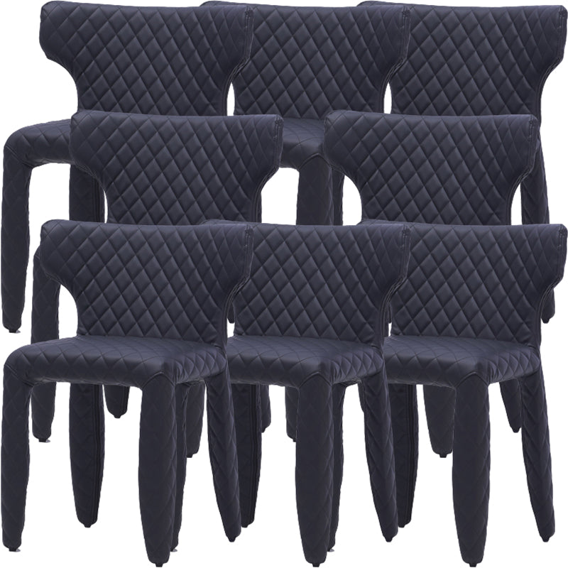 Hedendaagse stijl wingback gestoffeerde eetkamerstoel voor eetkamer