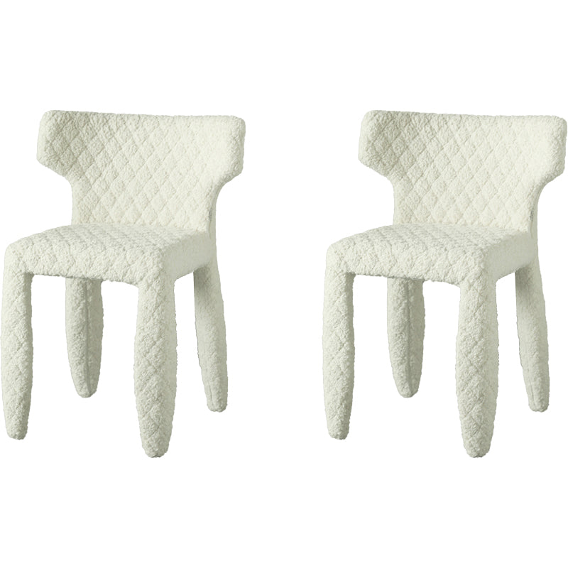 Hedendaagse stijl wingback gestoffeerde eetkamerstoel voor eetkamer