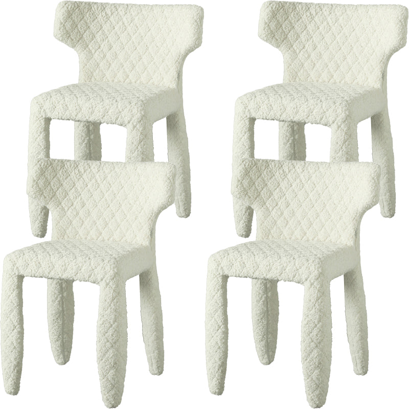 Hedendaagse stijl wingback gestoffeerde eetkamerstoel voor eetkamer