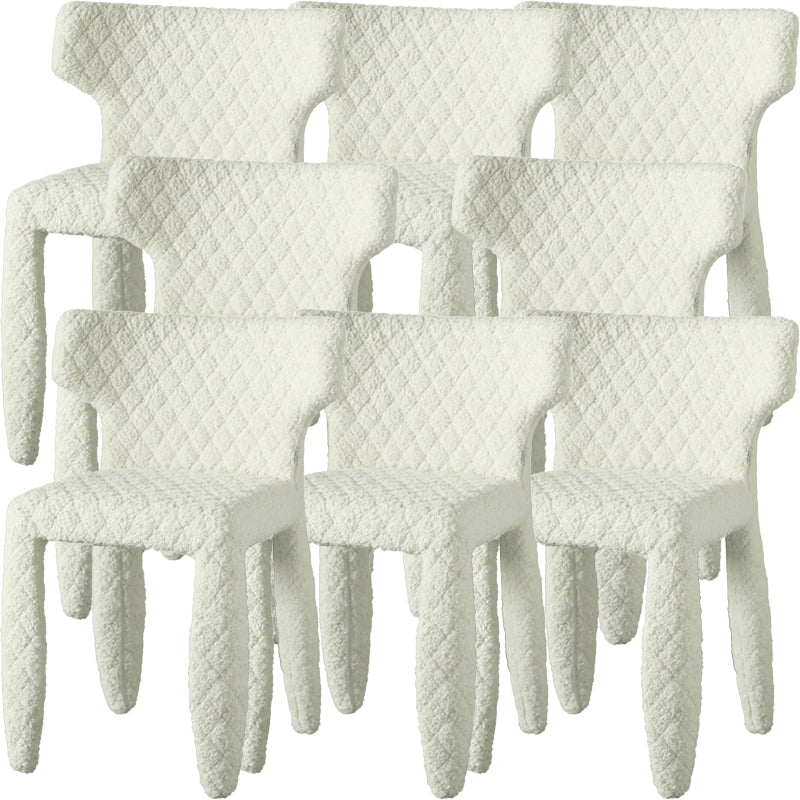 Hedendaagse stijl wingback gestoffeerde eetkamerstoel voor eetkamer