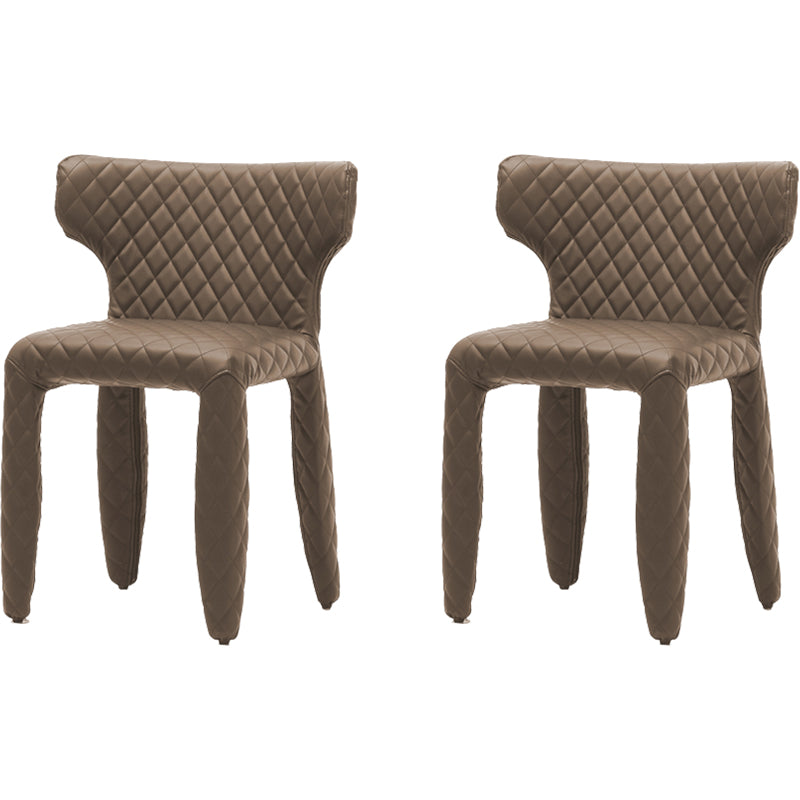 Hedendaagse stijl wingback gestoffeerde eetkamerstoel voor eetkamer