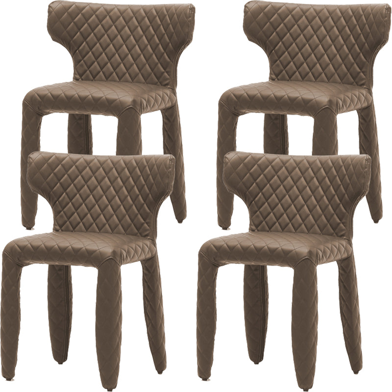 Hedendaagse stijl wingback gestoffeerde eetkamerstoel voor eetkamer