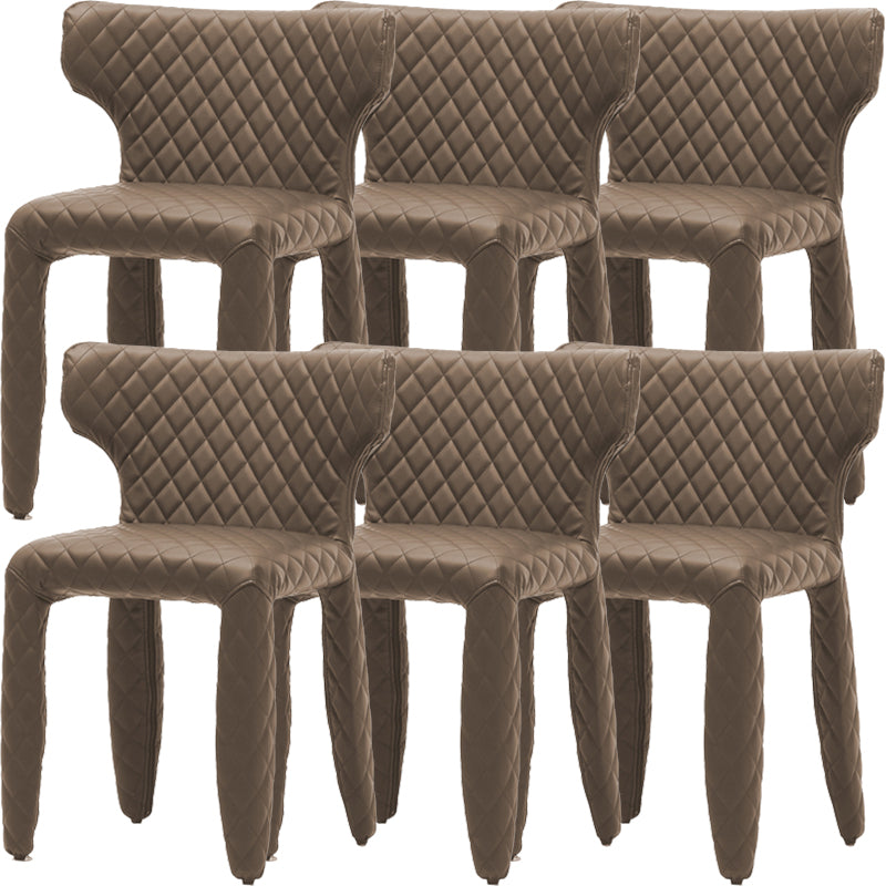 Hedendaagse stijl wingback gestoffeerde eetkamerstoel voor eetkamer