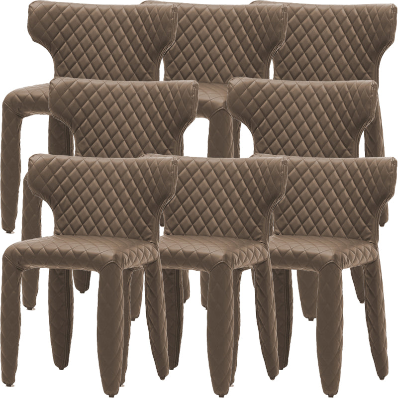 Hedendaagse stijl wingback gestoffeerde eetkamerstoel voor eetkamer