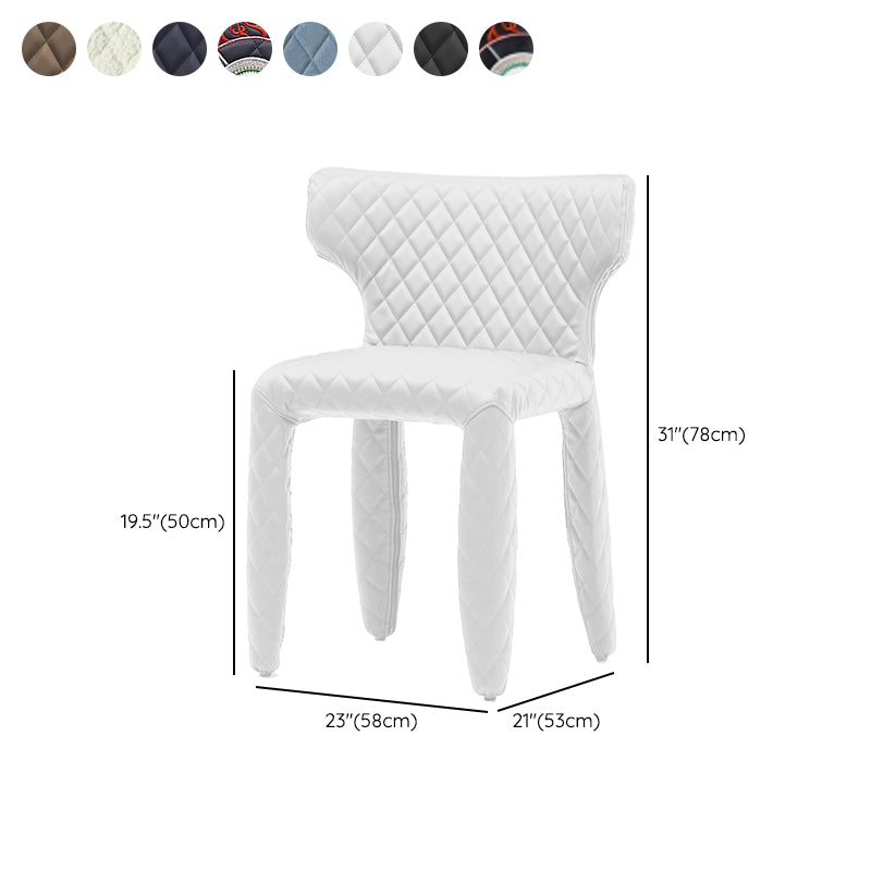 Hedendaagse stijl wingback gestoffeerde eetkamerstoel voor eetkamer