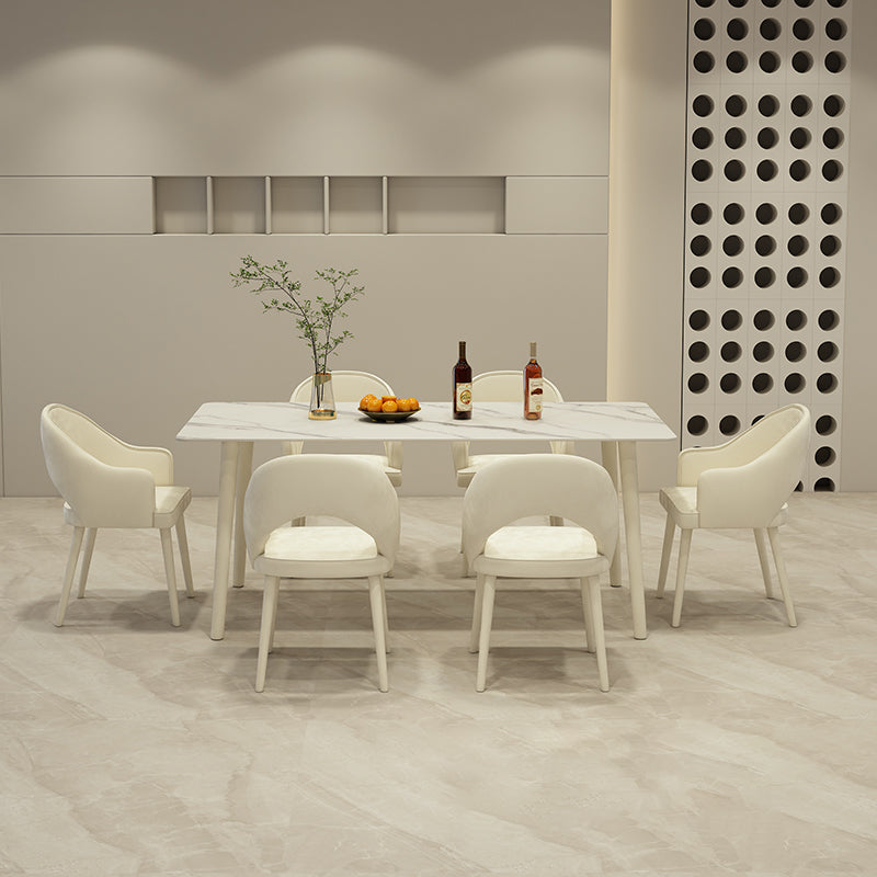 Zeitgenössischer Stil gepolsterte 4 Beine Esszimmer für Wohnzimmer