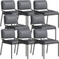 Modern Style Leather Open Back Upholstered Home Dining Side Chair Grey 8 Piece Set Clearhalo 'Dining Chairs' 'Dining Tables & Seating' 'dining_chair' 'furn' 'furn_dining_chair' 'Furniture' 'Kitchen & Dining Furniture' 7717993
