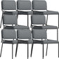 Modern Style Leather Open Back Upholstered Home Dining Side Chair Dark Gray 8 Piece Set Clearhalo 'Dining Chairs' 'Dining Tables & Seating' 'dining_chair' 'furn' 'furn_dining_chair' 'Furniture' 'Kitchen & Dining Furniture' 7718002