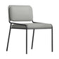 Modern Style Leather Open Back Upholstered Home Dining Side Chair Light Gray 1 Piece Clearhalo 'Dining Chairs' 'Dining Tables & Seating' 'dining_chair' 'furn' 'furn_dining_chair' 'Furniture' 'Kitchen & Dining Furniture' 7718004
