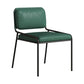 Modern Style Leather Open Back Upholstered Home Dining Side Chair Green 1 Piece Clearhalo 'Dining Chairs' 'Dining Tables & Seating' 'dining_chair' 'furn' 'furn_dining_chair' 'Furniture' 'Kitchen & Dining Furniture' 7718009
