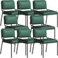 Modern Style Leather Open Back Upholstered Home Dining Side Chair Green 8 Piece Set Clearhalo 'Dining Chairs' 'Dining Tables & Seating' 'dining_chair' 'furn' 'furn_dining_chair' 'Furniture' 'Kitchen & Dining Furniture' 7718013