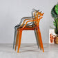 Eigentijdse indoor plastic open achterkant stacking eetstoel stoel