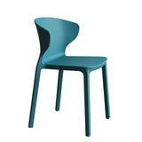 Contemporary Indoor Plastic Wingback Stackable Armless Dining Side Chair Clearhalo 'Dining Chairs' 'Dining Tables & Seating' 'dining_chair' 'furn' 'furn_dining_chair' 'Furniture' 'Kitchen & Dining Furniture' 7718143