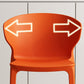 Contemporary Indoor Plastic Wingback Stackable Armless Dining Side Chair Clearhalo 'Dining Chairs' 'Dining Tables & Seating' 'dining_chair' 'furn' 'furn_dining_chair' 'Furniture' 'Kitchen & Dining Furniture' 7718149