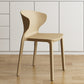 Contemporary Indoor Plastic Wingback Stackable Armless Dining Side Chair Khaki 1 Piece Clearhalo 'Dining Chairs' 'Dining Tables & Seating' 'dining_chair' 'furn' 'furn_dining_chair' 'Furniture' 'Kitchen & Dining Furniture' 7718165