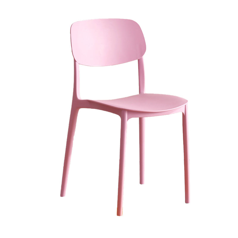 Modern Indoor-Outdoor Plastic Open Back Stackable Dining Side Chair Clearhalo 'Dining Chairs' 'Dining Tables & Seating' 'dining_chair' 'furn' 'furn_dining_chair' 'Furniture' 'Kitchen & Dining Furniture' 7718198
