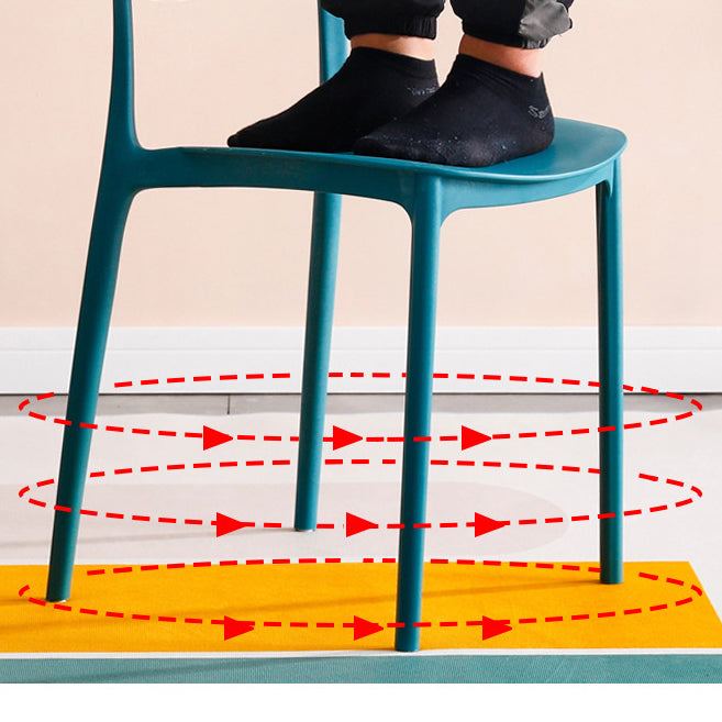 Modern Indoor-Outdoor Plastic Open Back Stackable Dining Side Chair Clearhalo 'Dining Chairs' 'Dining Tables & Seating' 'dining_chair' 'furn' 'furn_dining_chair' 'Furniture' 'Kitchen & Dining Furniture' 7718202