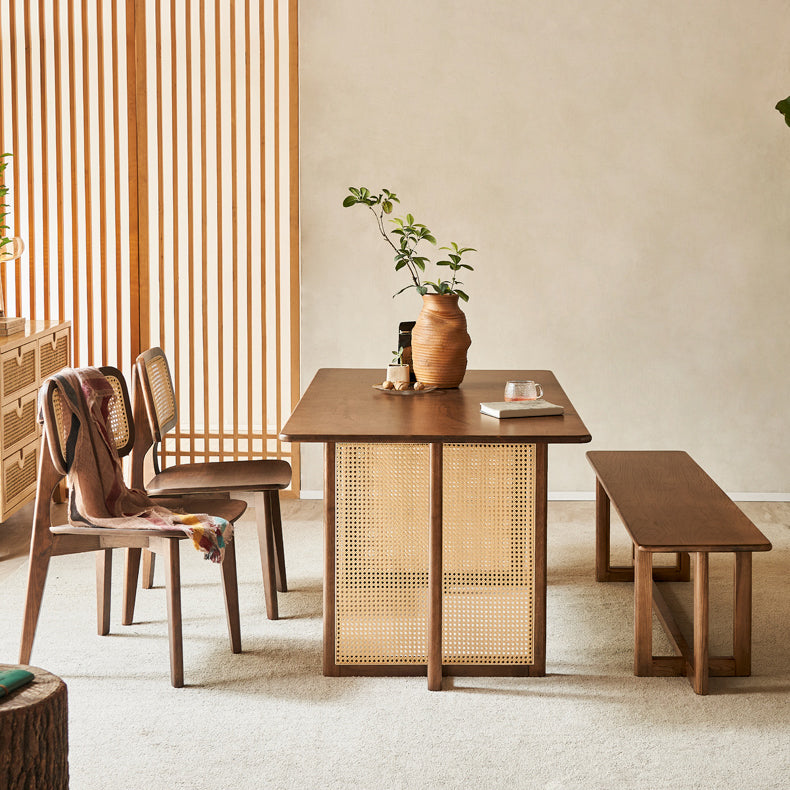 Glamstil gepolsterte massive Holzbasis Haus Dining Armstuhl