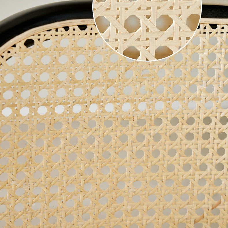 Glamstil gepolsterte massive Holzbasis Haus Dining Armstuhl